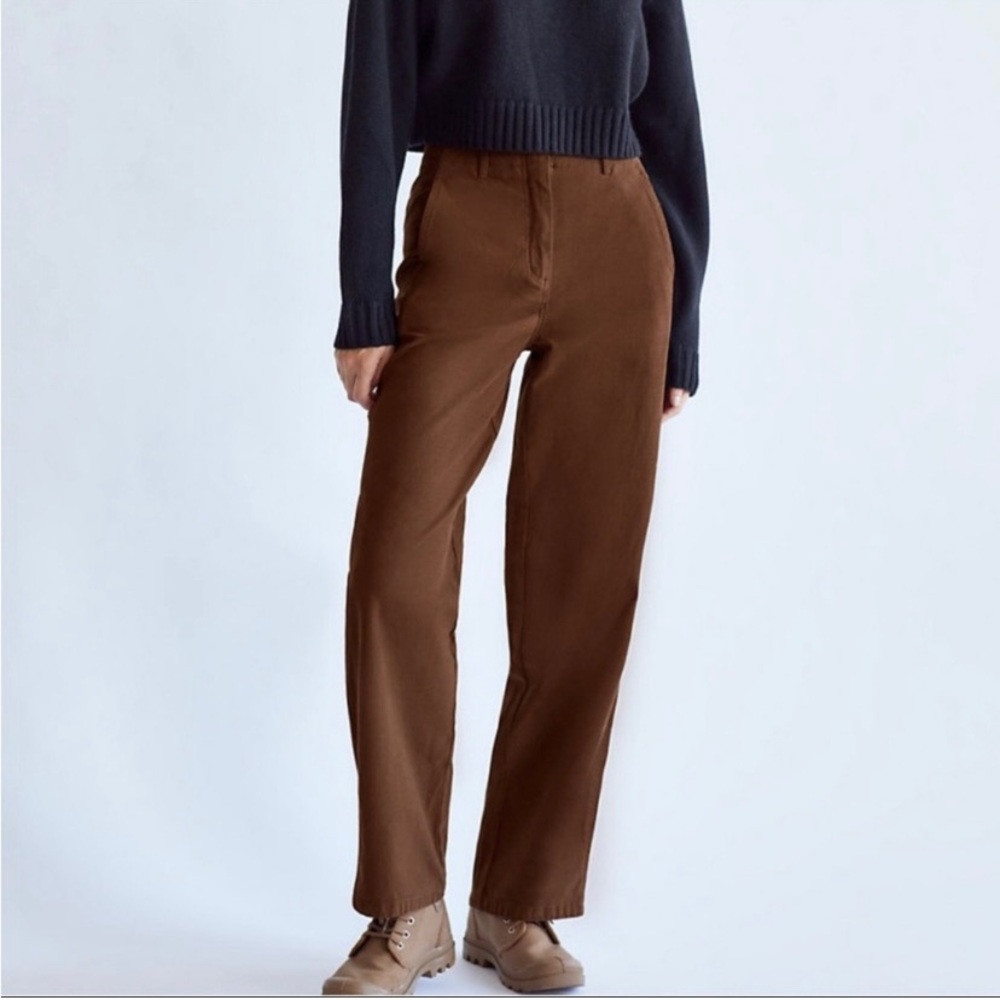 Wilfred Free Aritzia Ascendant Pants in GD Cognac-Size 6